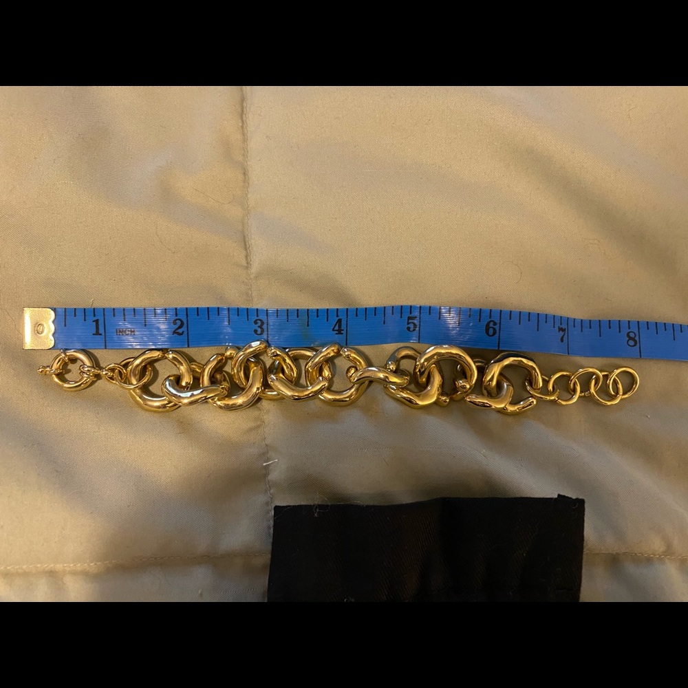 Bauble Bar gold link bracelet
